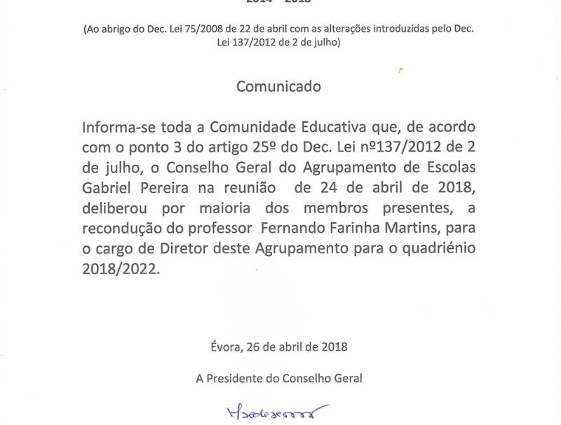 Comunicado