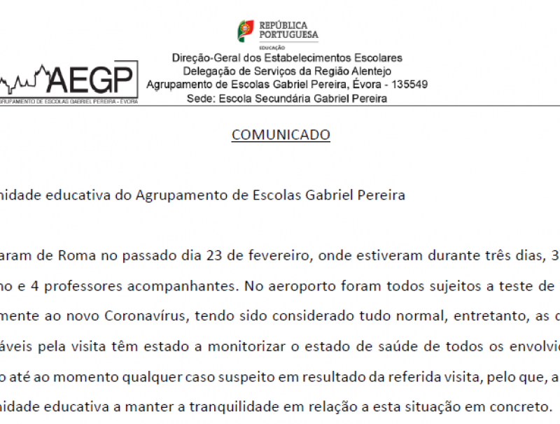comunicado